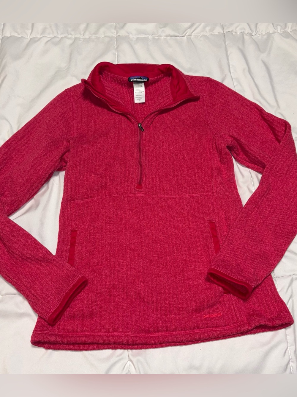 Patagonia Better Sweater Marsupial Fleece Half Zip Pullover Pink Women's Medium